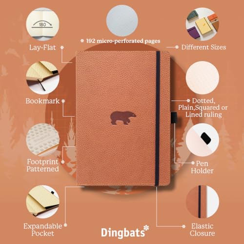 A4 BROWN BEAR NBOOK DOTTED - Non-book item image 3