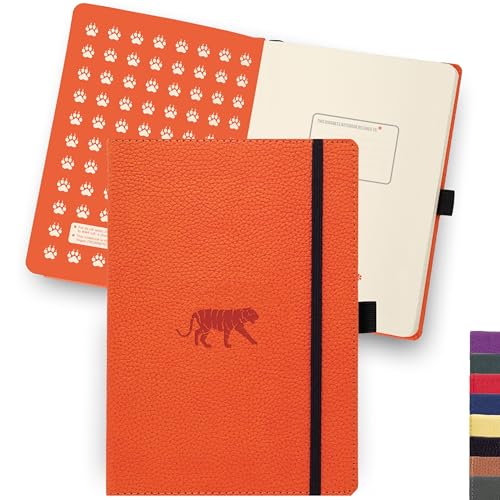 Dingbats A5+ Wildlife Orange Tiger Notebook - Dotted - Non-book item image 1