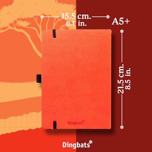 Dingbats A5+ Wildlife Orange Tiger Notebook - Dotted - Non-book item image 4