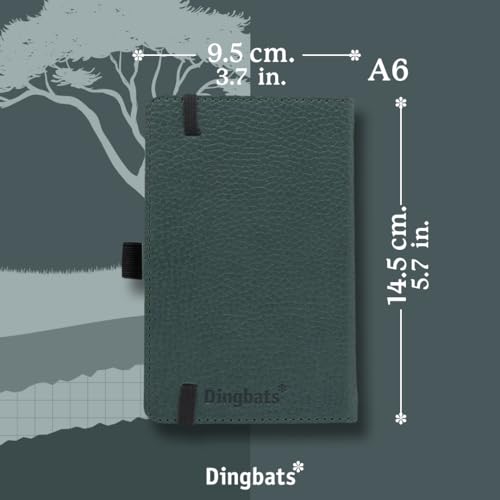 Dingbats A6 Pocket Wildlife Green Deer Notebook - Graphed - Non-book i image 4