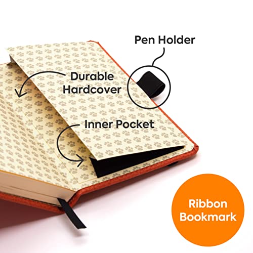 Dingbats A6 Pocket Wildlife Orange Tiger Notebook - Graphed - Non-book image 4