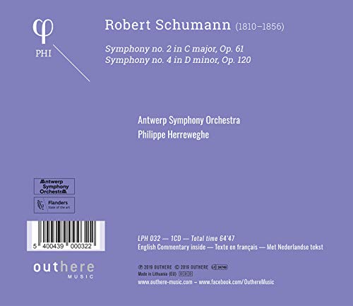 ANTWERP SYMPHONY ORC - SCHUMANN SYMPHONIES NOS. 2 & - CD image 2