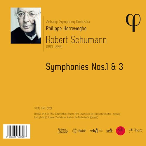 PHILIPPE HERREWEGHE; - SCHUMANN SYMPHONIES NOS. 1 & - CD image 2