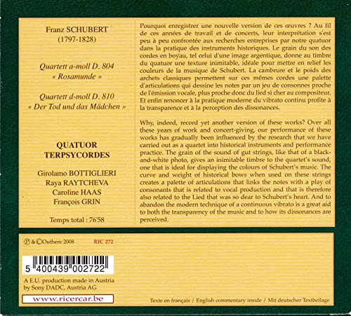 Franz Schubert - : Der Tod Und Das Madchen/Rosamunde - CD image 2