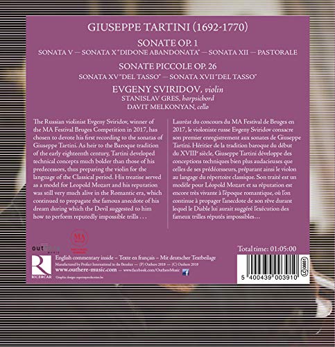 Davit Melkonyan - Giuseppe Tartini: Sonate Op. 1 - CD image 2