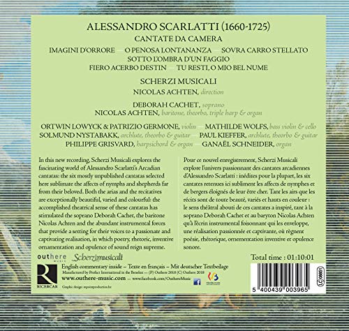 Nicolas Achten - Alessandro Scarlatti: O Penosa Lontananza - CD image 2