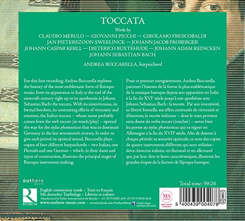 ANDREA BUCCARELLA - TOCCATA - VARIOUS COMPOSERS - CD image 2