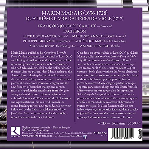 FRANCOIS JOUBERT-CAI - MARAIS QUATRIEME LIVRE DE PIE - CD image 2