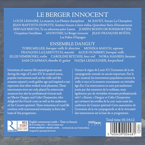ENSEMBLE DANGUY; TOB - LE BERGER INNOCENT - CD image 2