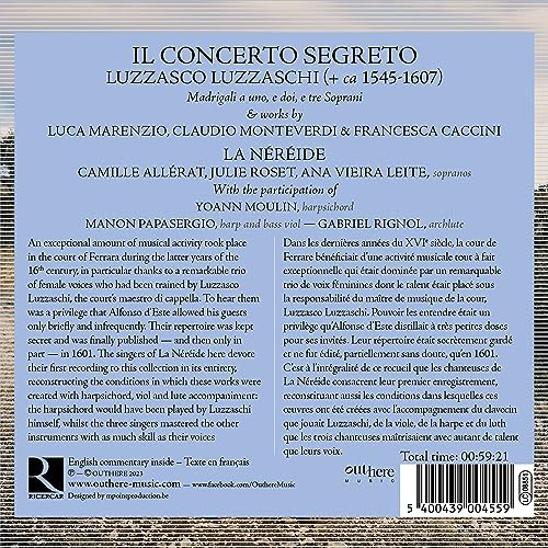 LA NEREIDE; CAMILLE - IL CONCERTO SEGRETO - CD image 2