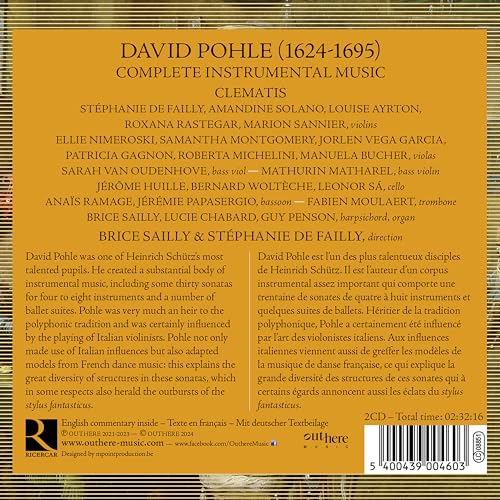 CLEMATIS; STEPHANIE - DAVID POHLE COMPLETE SONATAS - CD image 2