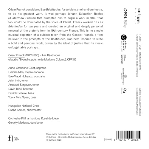 ORCHESTRE PHILHARMON - FRANCK LES BEATITUDES - CD image 2
