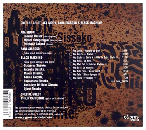 Aka Moon - Culture Griot - CD image 2