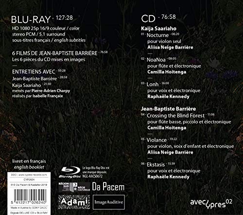 Kaija Saariaho - /Jean-Baptiste Barrière: Ekstasis - CDBR image 2