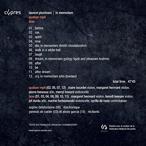 Bow - Laurent Plumhans: In Memoriam - CD image 2