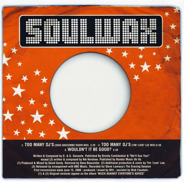 Soulwax - Too Many DJ's - Used CD image 2