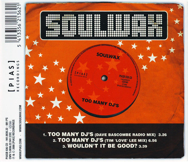 Soulwax - Too Many DJ's - Used CD image 3