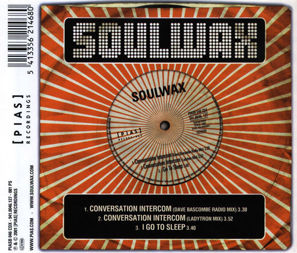 Soulwax - Conversation Intercom - Used CD image 2