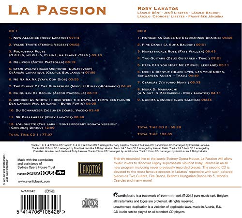 Roby Lakatos & Ensem - : La Passion - CD image 2