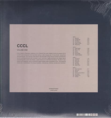 Chris Carter - 's Chemistry Lessons Volume One - Vinyl Record image 2