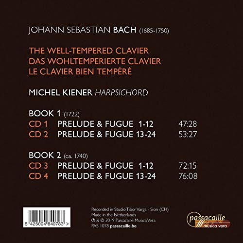 MICHEL KIENER - WELL TEMPERED CLAVIER - CD image 2