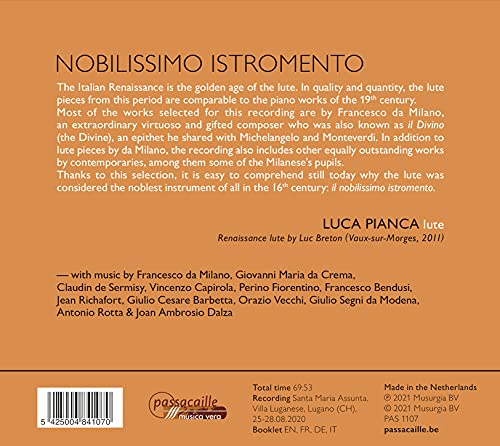 Virtuoso Lute Music Of The Italian Renaissance - CD image 2