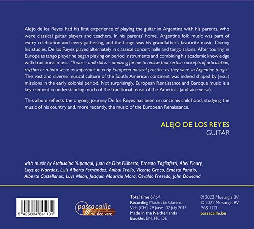 Al Compas De La Vihuela - Works By Dowland, Fresedo - CD image 2