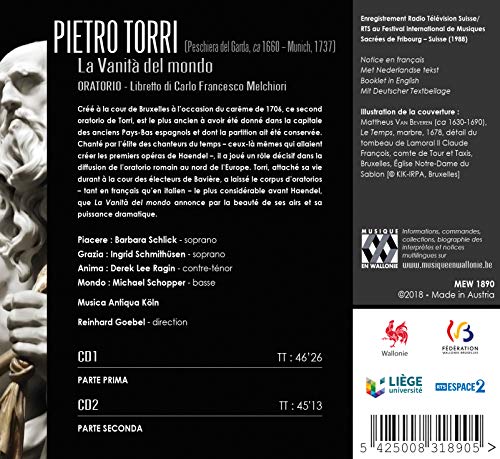 Pietro Torri - : La Vanità Del Mondo - CD image 2