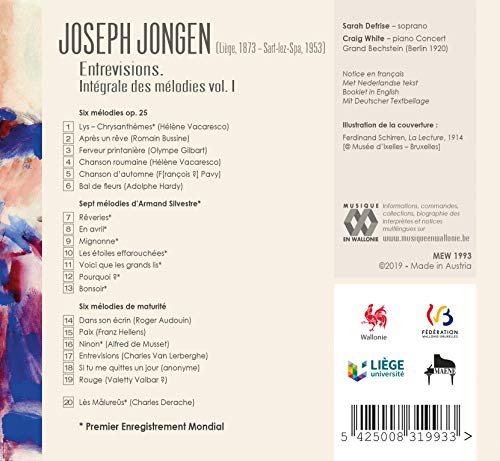 SARAH DEFRISE; CRAIG - JONGEN ENTREVISIONS. INTEGRAL - CD image 2