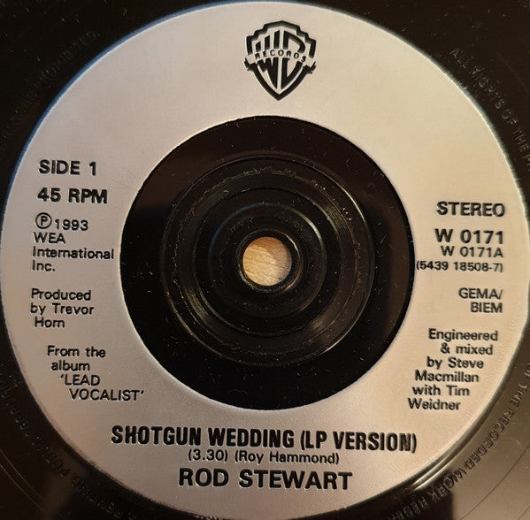 Rod Stewart - Shotgun Wedding - Used Vinyl Record 7" image 3
