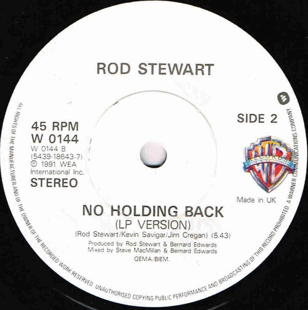 Rod Stewart - Tom Traubert's Blues (Waltzing Matilda) - Used Vinyl Reco image 4