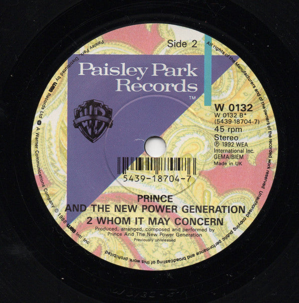 Prince - My Name Is - Used Vinyl Record 7" image 4