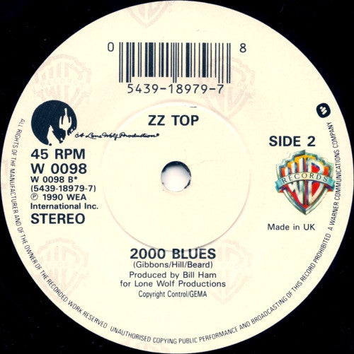ZZ Top - Viva Las Vegas - Used Vinyl Record 7" image 4