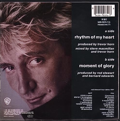 Rod Stewart - Rhythm Of My Heart - Used Vinyl Record 7" image 2