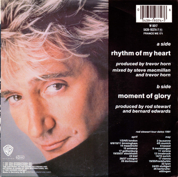 Rod Stewart - Rhythm Of My Heart - Used Vinyl Record 7" image 6