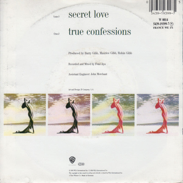 Bee Gees - Secret Love - Used Vinyl Record 7" image 7