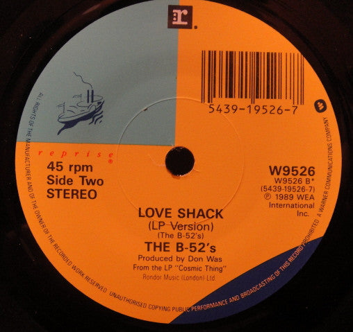 B-52's - Deadbeat Club - Used Vinyl Record 7" image 4