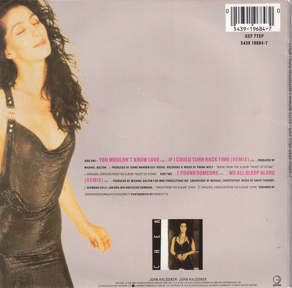 Cher - You Wouldn't Know Love - Used Vinyl Record 7" image 2
