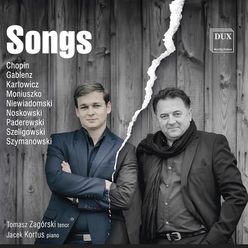 Tomasz Zagorski - Songs (Chopin, Moniuszko, Szymanowski etc.) - CD image 1