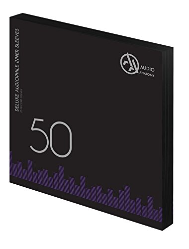 AUDIO ANATOMY - 50 BLACK LP - 12 Inch Inner Sleeves Audiophile DeLuxe image 1