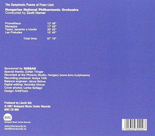 LISZT - SYMPHONIC POEMS - CD image 2