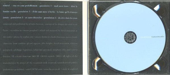 Sylvain Chauveau - Un Autre Decembre - Used CD image 4
