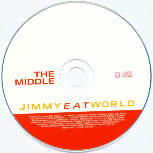 Jimmy Eat World - Middle - Used CD image 3