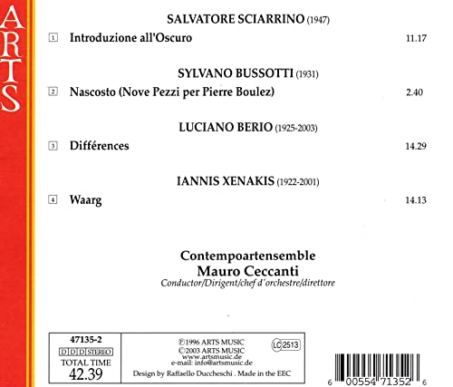 Contempoartensemble - Introduzione All'oscuro / Nascosto / Differences / image 2