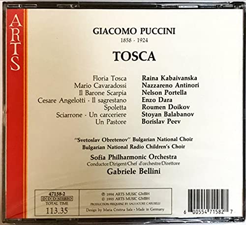 BELLINI GABRIELE/SPO - PUCCINI TOSCA - CD image 2