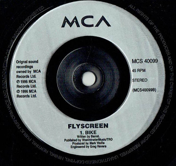 Flyscreen - Shesmokesshedrivesandwritespoetry - Used Vinyl Record 7" image 4