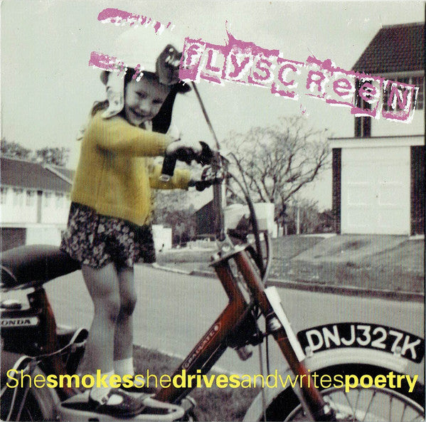 Flyscreen - Shesmokesshedrivesandwritespoetry - Used Vinyl Record 7" image 5