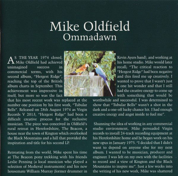Mike Oldfield - Ommadawn - CD image 6