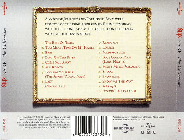Styx - Babe The Collection - CD image 3
