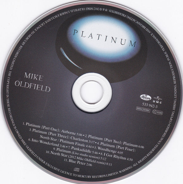 Mike Oldfield - Platinum - CD image 4